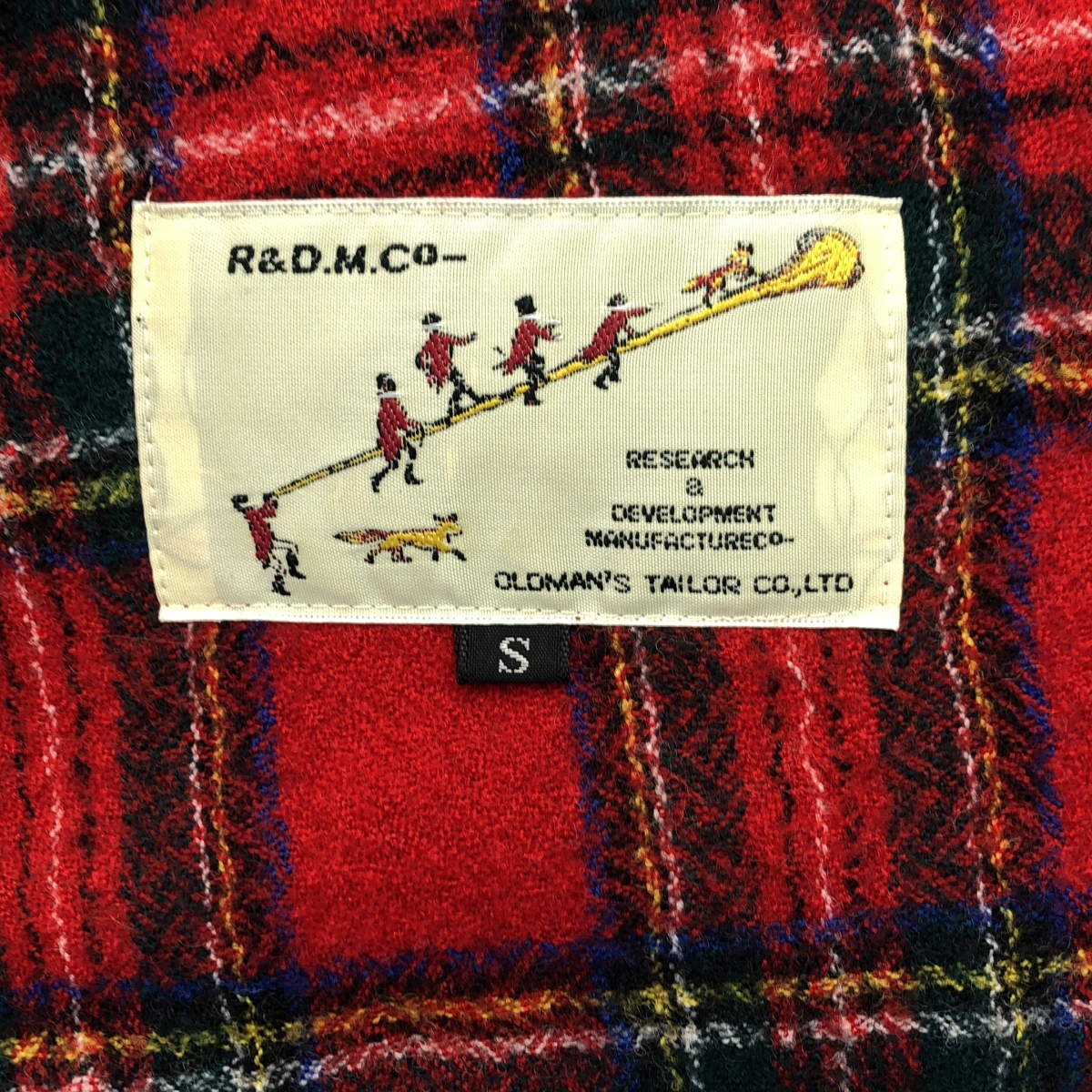 R & D.M.Co- / オールドマンズテーラー WOOL TARTAN CHECK POCET DRESS ウール タータンチェック ポケットドレス ワンピース