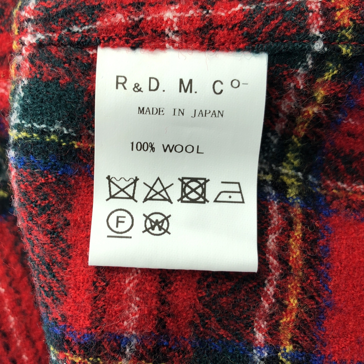 R & D.M.Co- / オールドマンズテーラー WOOL TARTAN CHECK POCET DRESS ウール タータンチェック ポケットドレス ワンピース