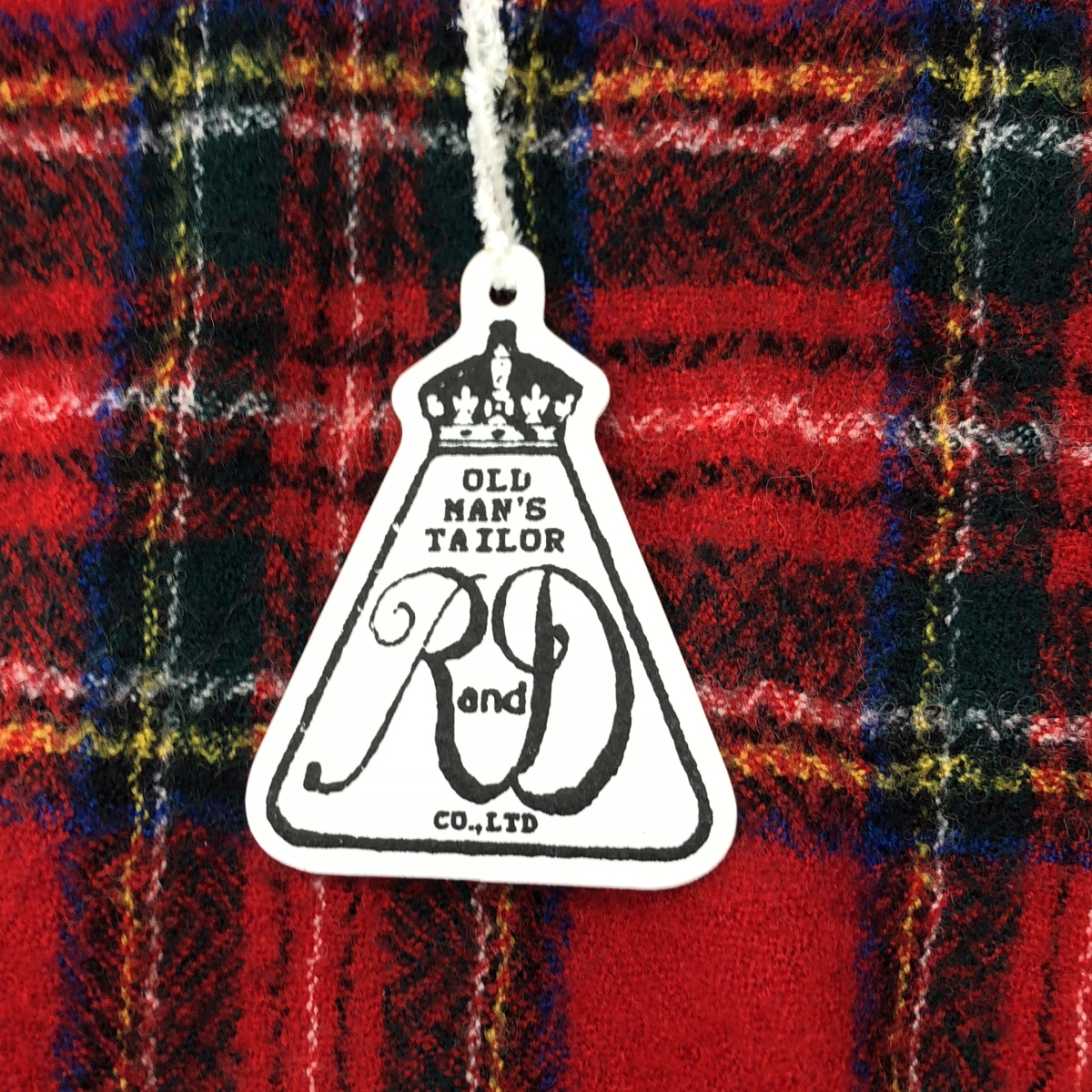 R & D.M.Co- / オールドマンズテーラー WOOL TARTAN CHECK POCET DRESS ウール タータンチェック ポケットドレス ワンピース