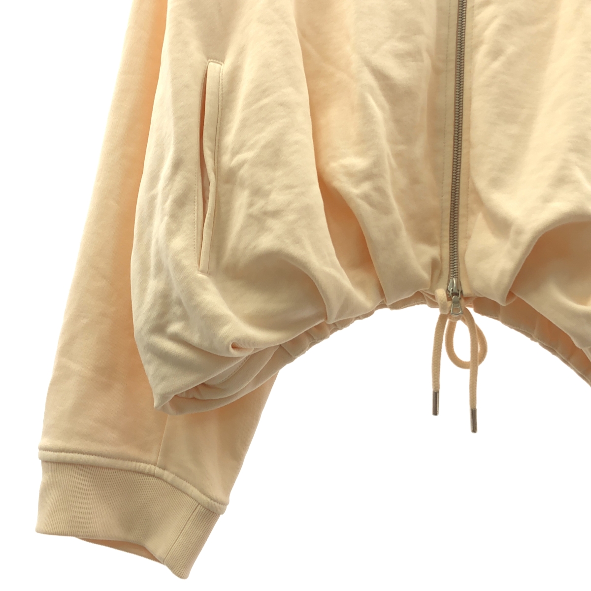 DRIES VAN NOTEN / ドリスヴァンノッテン コットン ギャザー スウェット ジップ ジャケット