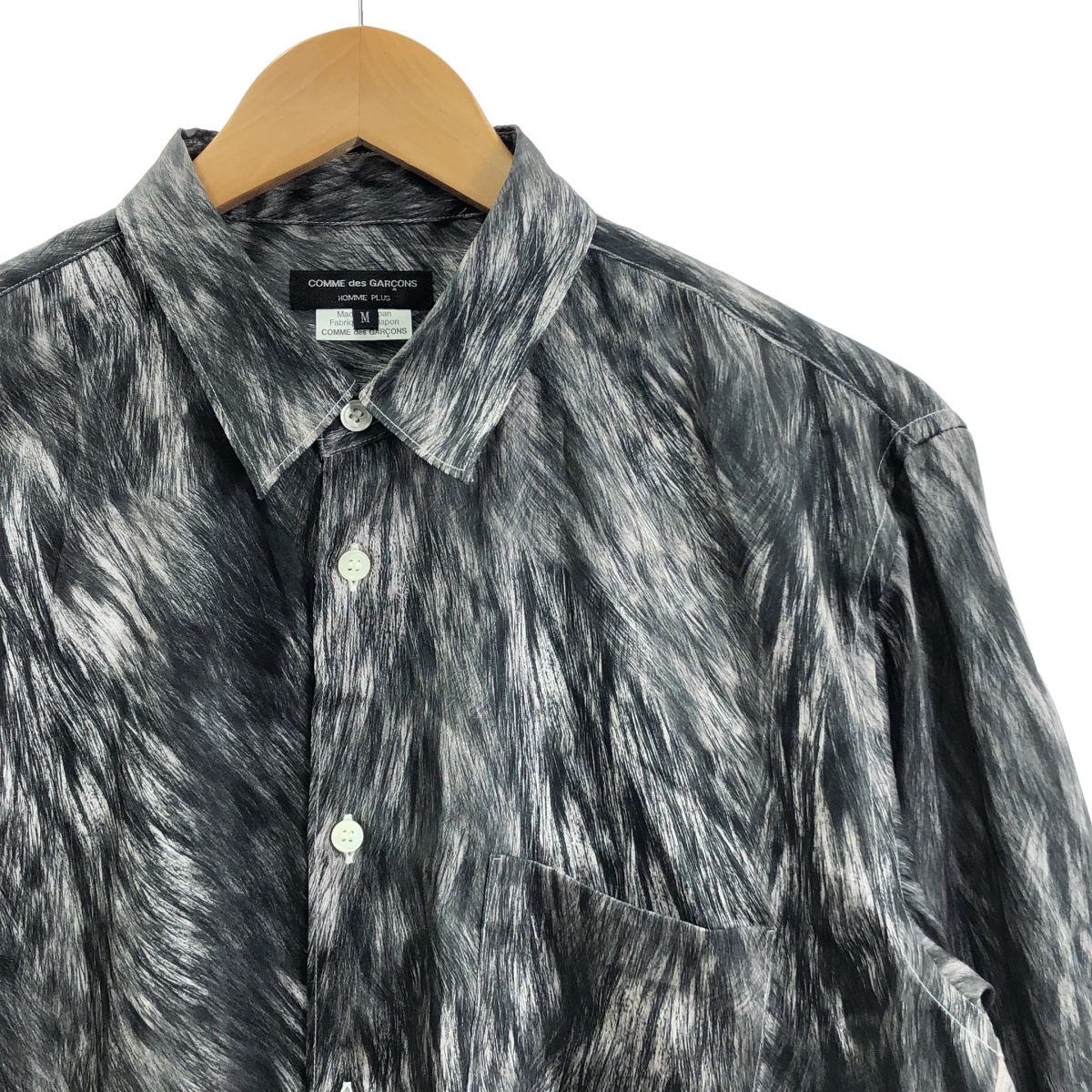 COMME des GARCONS HOMME PLUS / コムデギャルソンオムプリュス ポリエステル グラフィック プリント シャツ