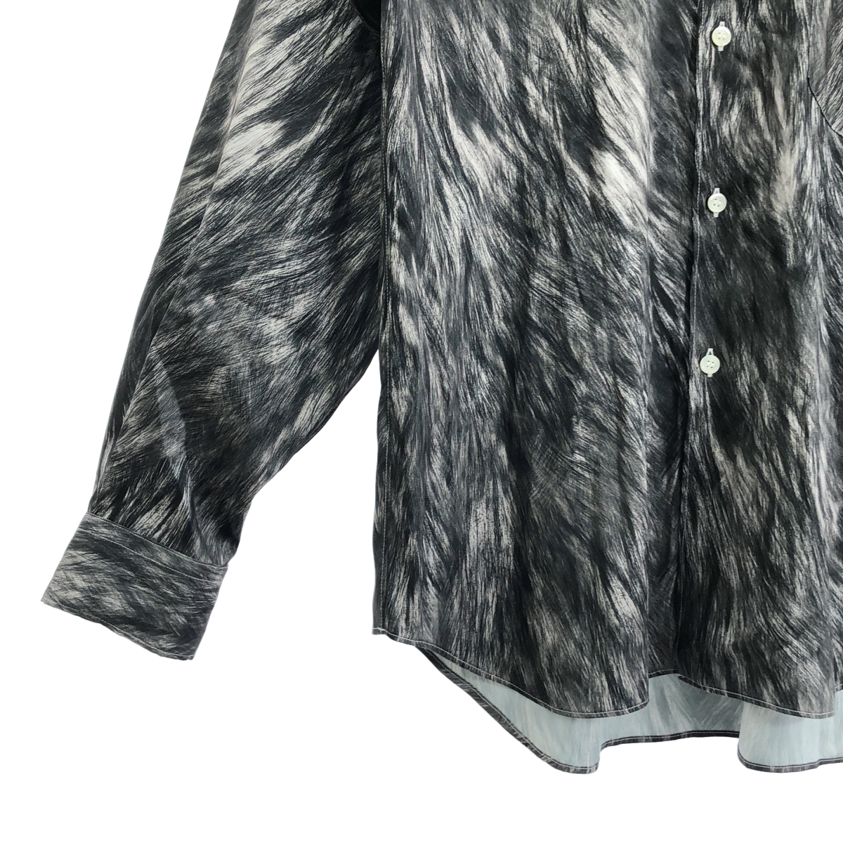 COMME des GARCONS HOMME PLUS / コムデギャルソンオムプリュス ポリエステル グラフィック プリント シャツ