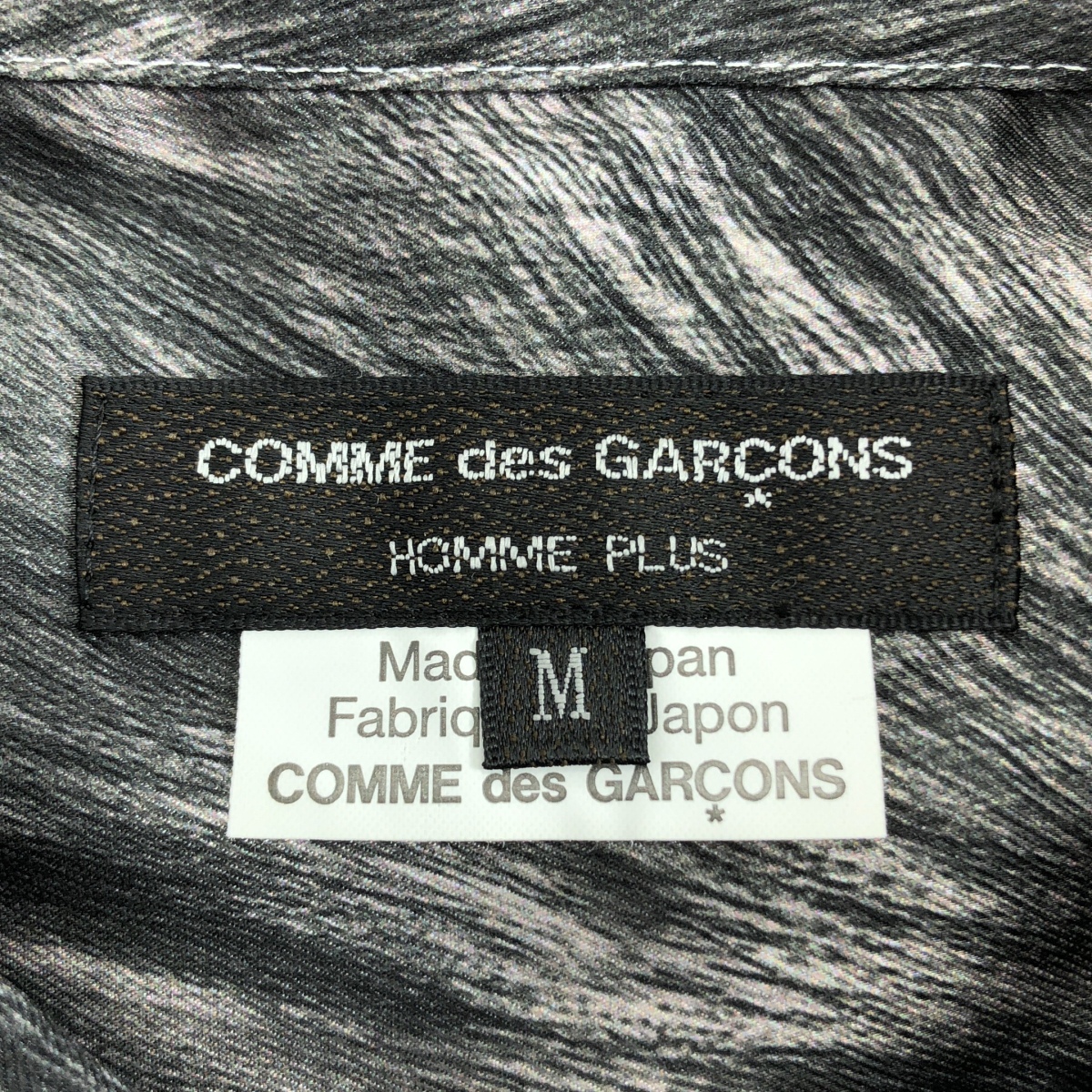 COMME des GARCONS HOMME PLUS / コムデギャルソンオムプリュス ポリエステル グラフィック プリント シャツ