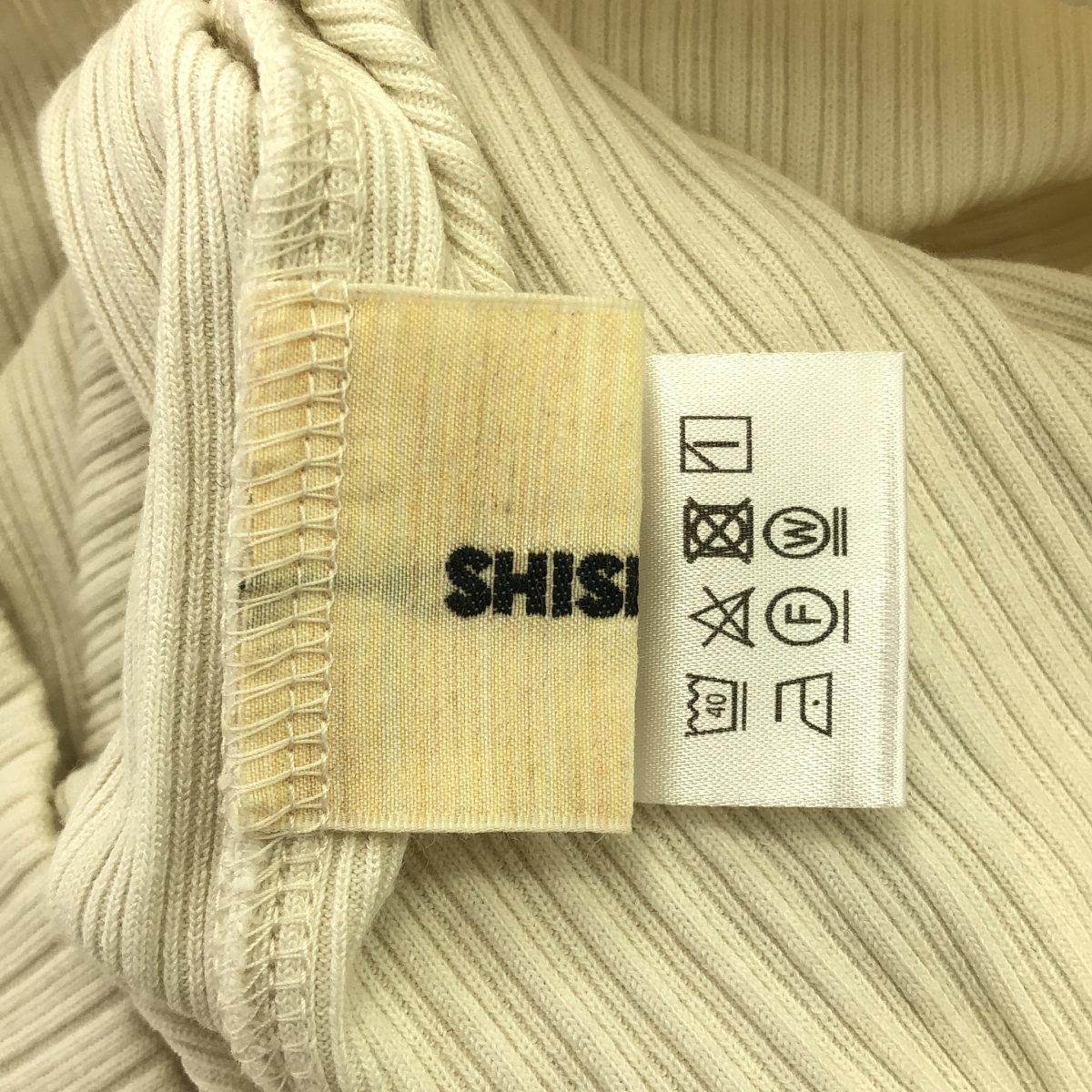 THE SHISHIKUI / シシクイ FOD / リブ コットン フーデッド カットソー