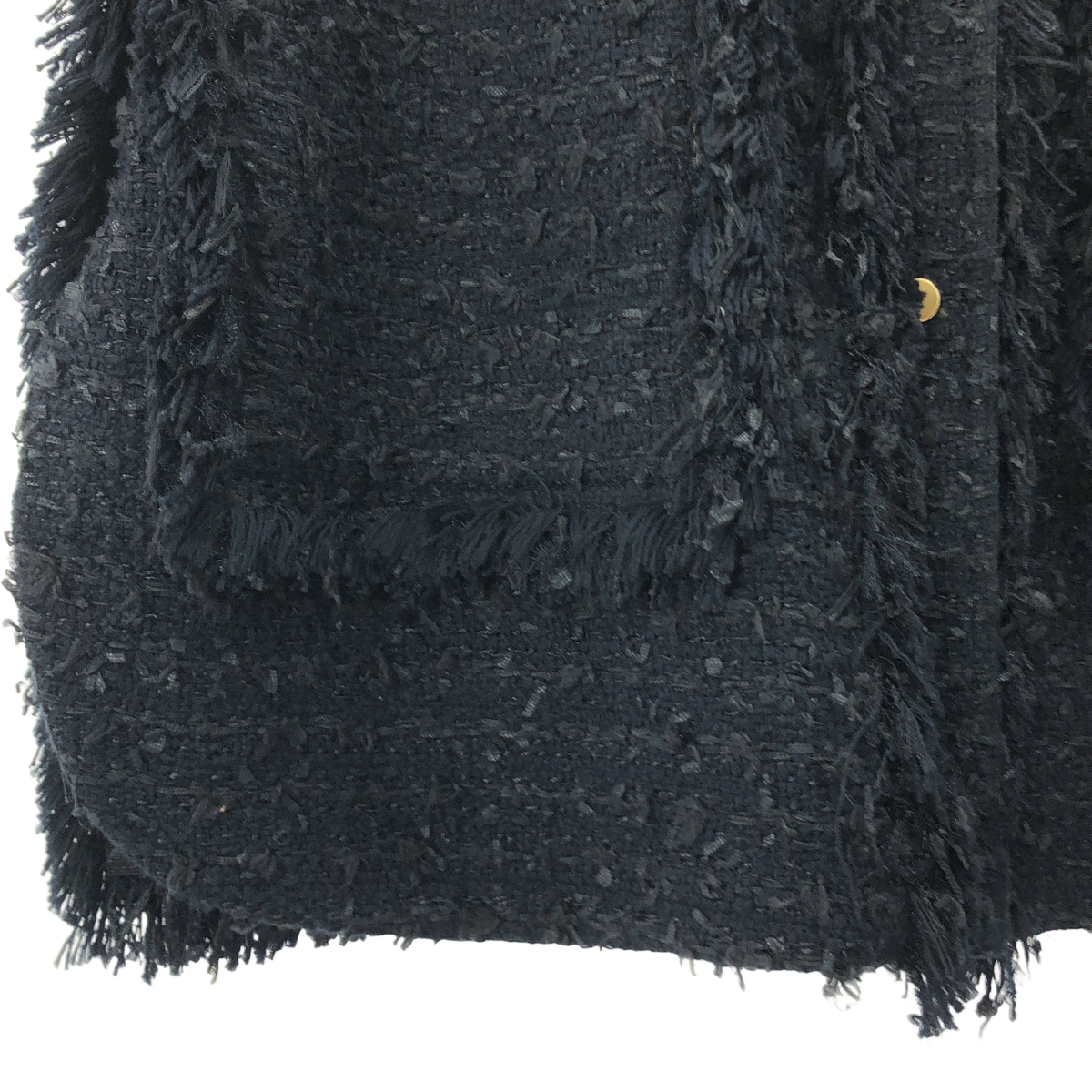 その他 フリンジ ツイード ベスト