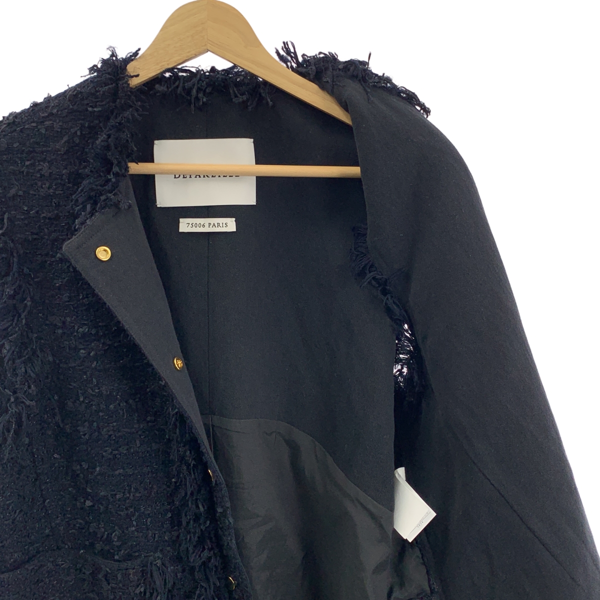 その他 フリンジ ツイード ベスト