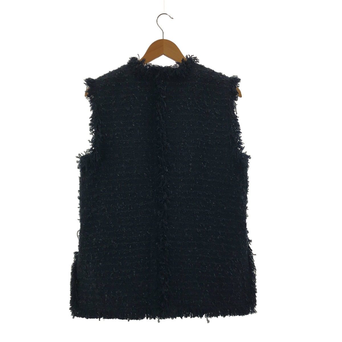 その他 フリンジ ツイード ベスト