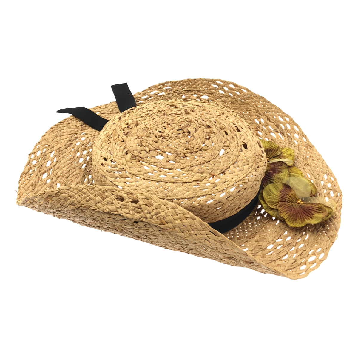 その他 Armand / アルマン リボン ラフィア ハット 帽子