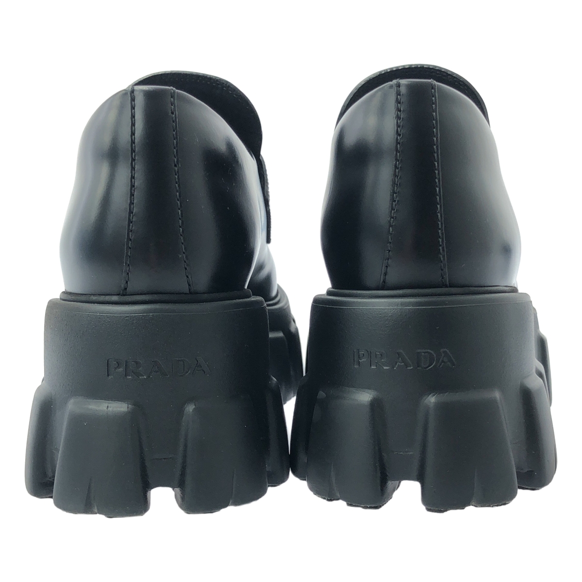 PRADA / プラダ モノリス プラッシュドレザー ローファー