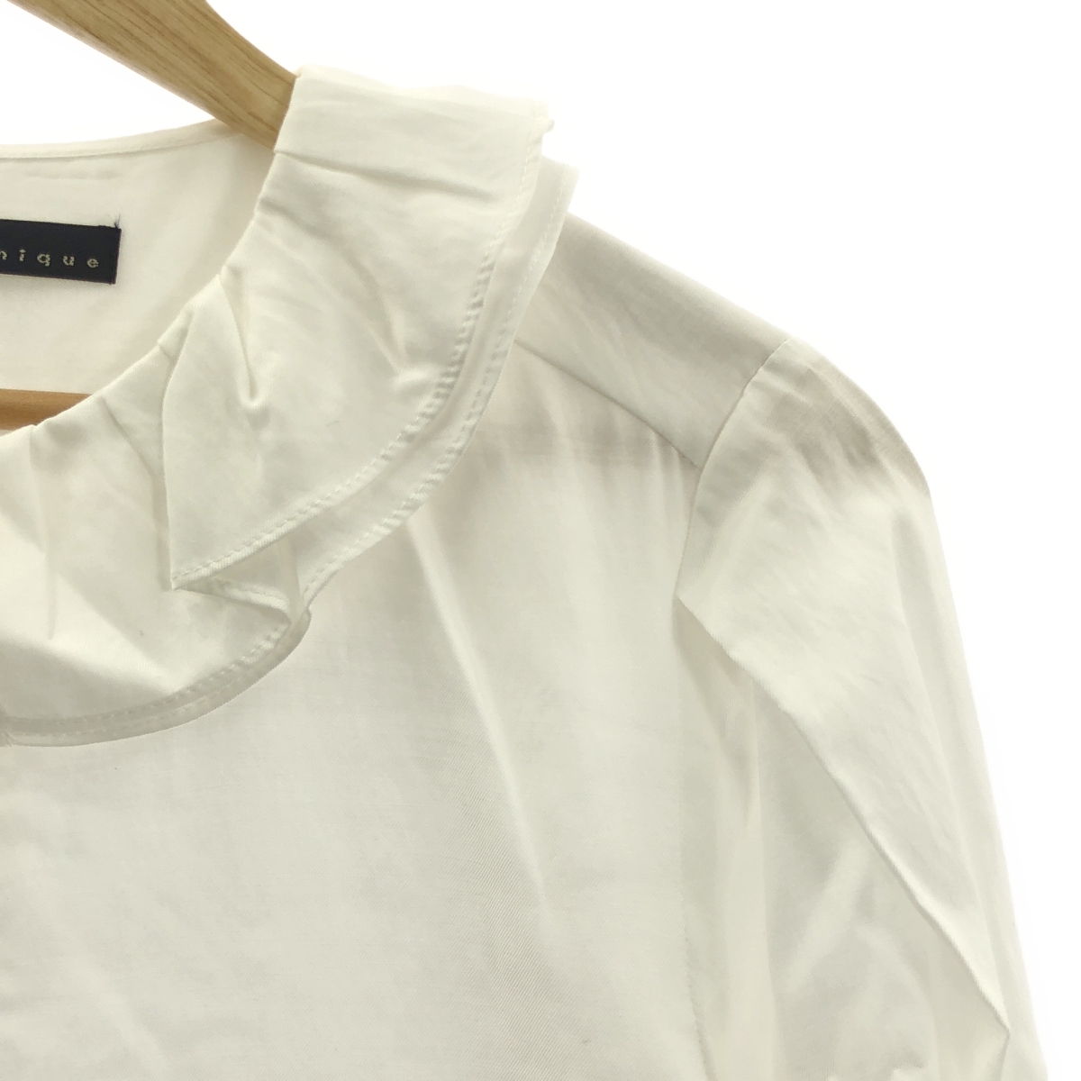 その他 フリルカラー フライフロント シャツ ブラウス