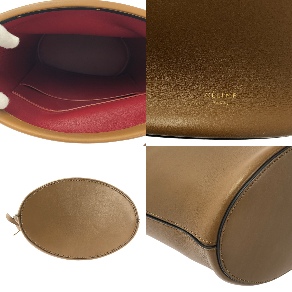 CELINE / セリーヌ Clasp Bucket Bag クラスプ バケット ショルダーバッグ