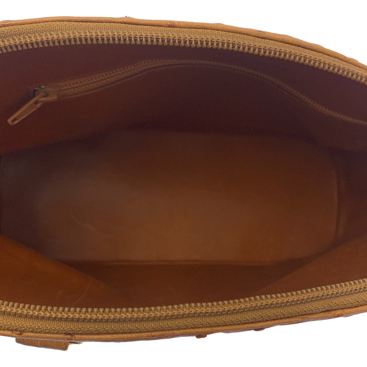 MORABITO / モラビト オーストリッチ レザー ロゴプレート ハンドバッグ