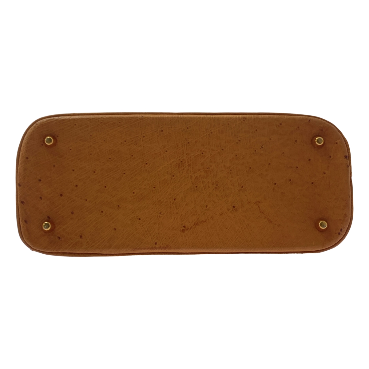 MORABITO / モラビト オーストリッチ レザー ロゴプレート ハンドバッグ