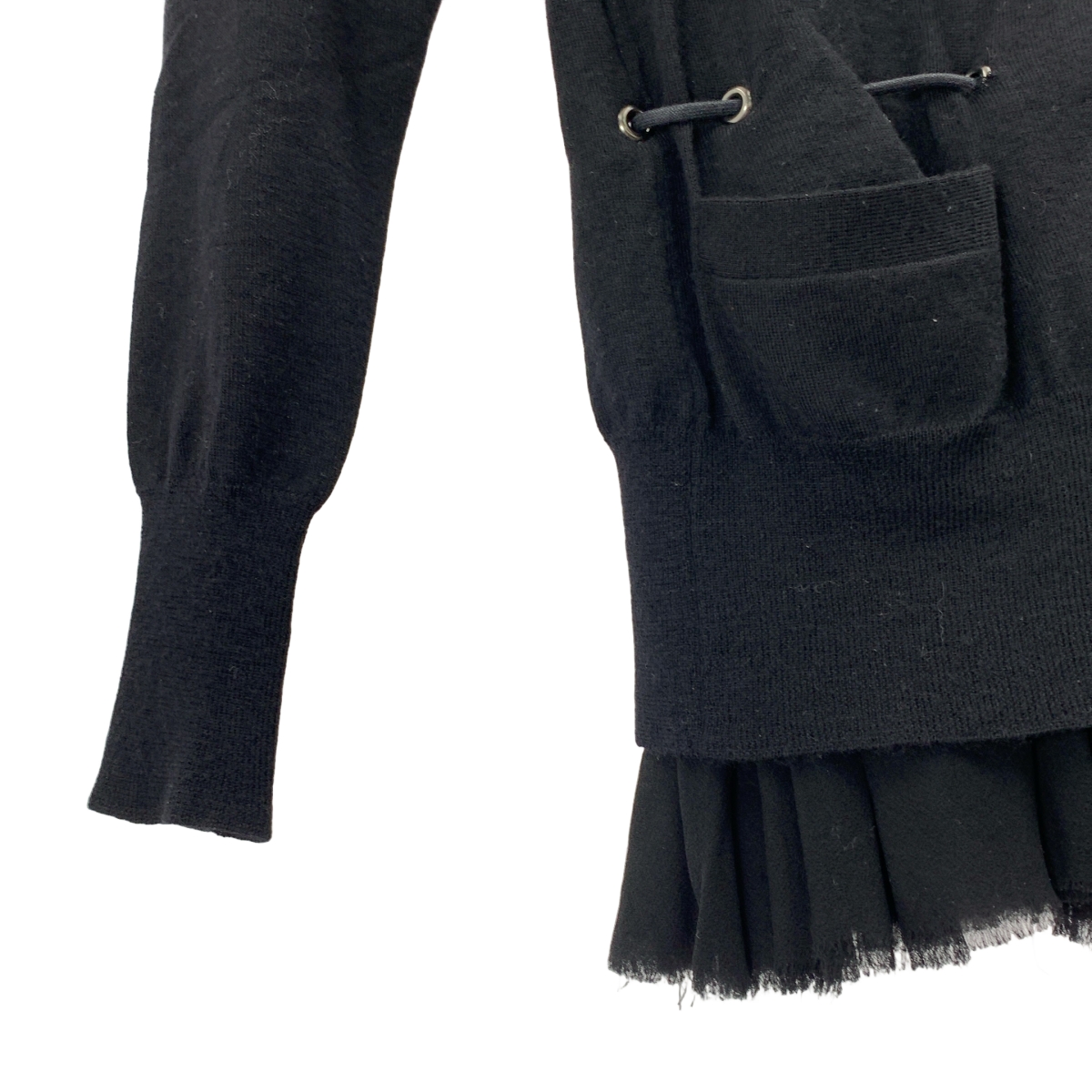 sacai / サカイ カシミヤ ドローコード レイヤード カーディガン