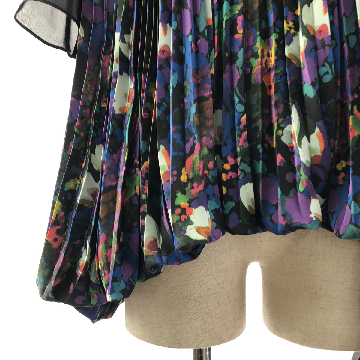 sacai / サカイ アシンメトリー ペイント プリント プリーツ ブラウス