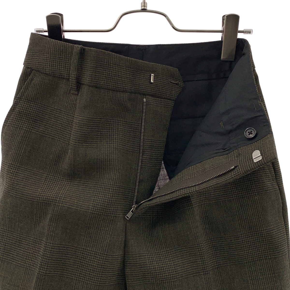 MARGARET HOWELL / マーガレットハウエル × FOX BROTHERS ウール チェック パンツ