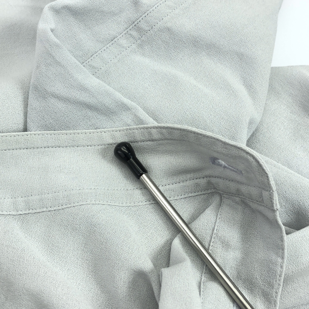 AURALEE / オーラリー SHUTTLE GEORGETTE CLOTH P/O SHIRTS バンドカラー プルオーバーシャツ