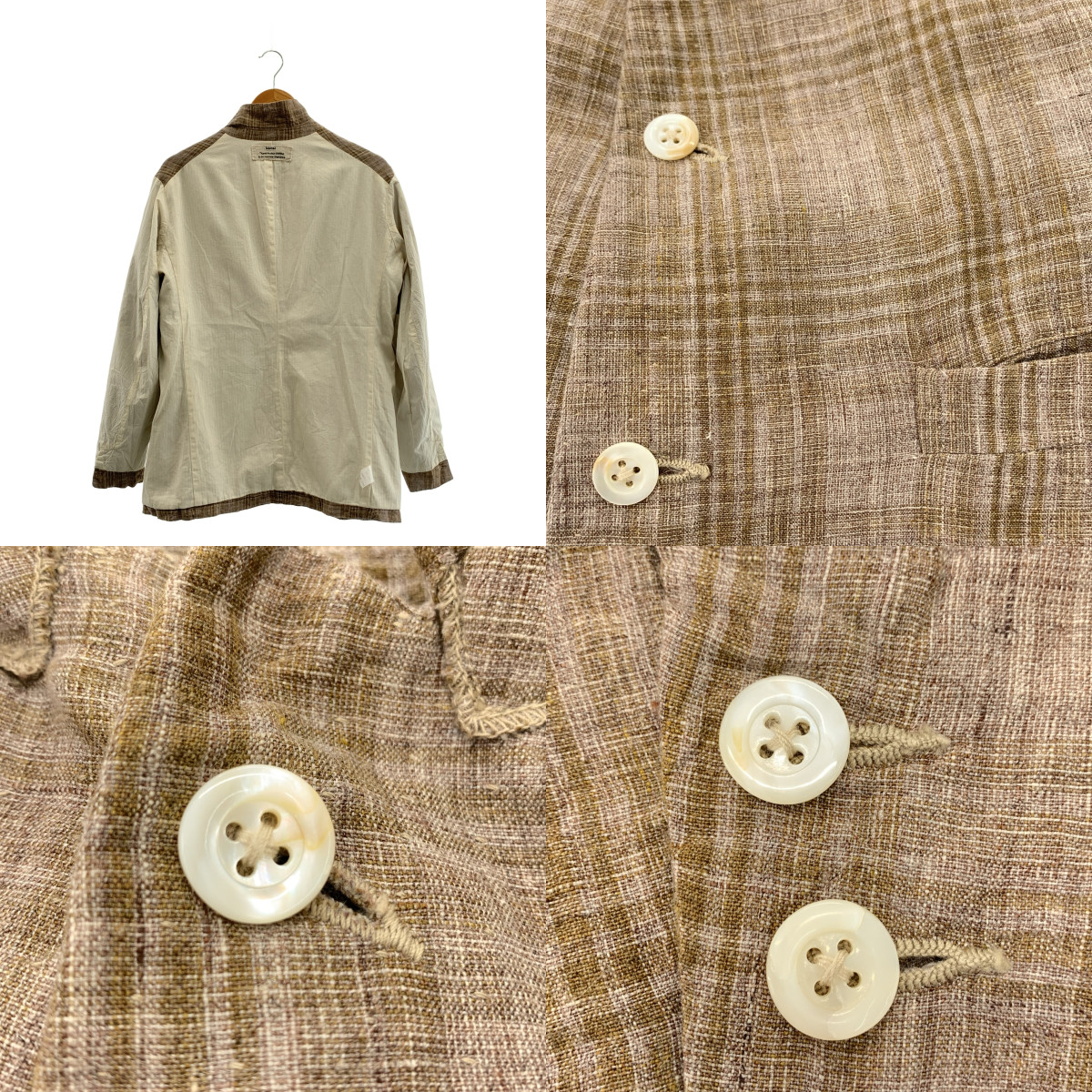 kaval / カヴァル linen tweed jacket / リネン ツイード オーバー ジャケット / ヘリンボーン総裏地