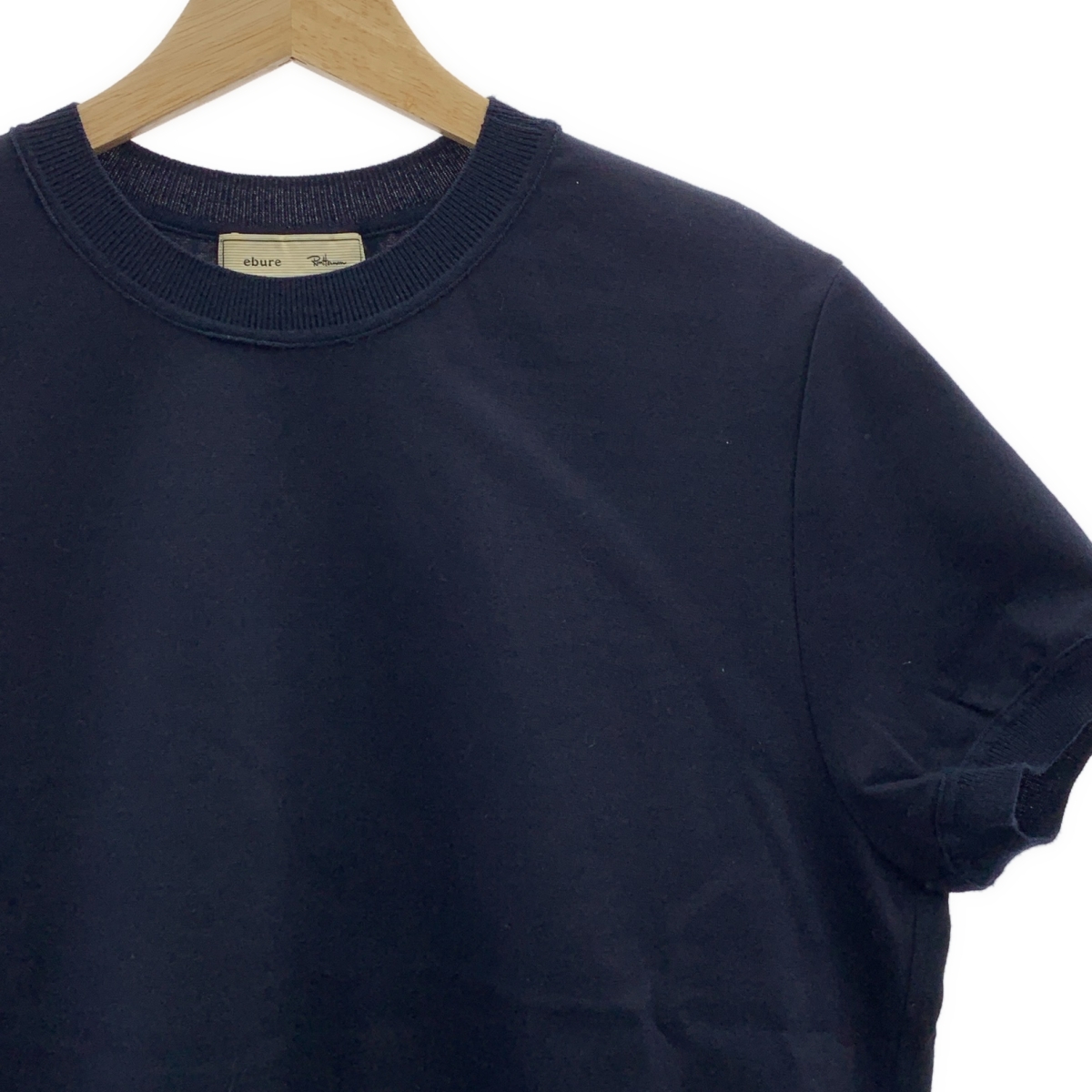 ebure / エブール × Ron Herman / ロンハーマン コットンポンチ ニットカラー Tシャツ カットソー