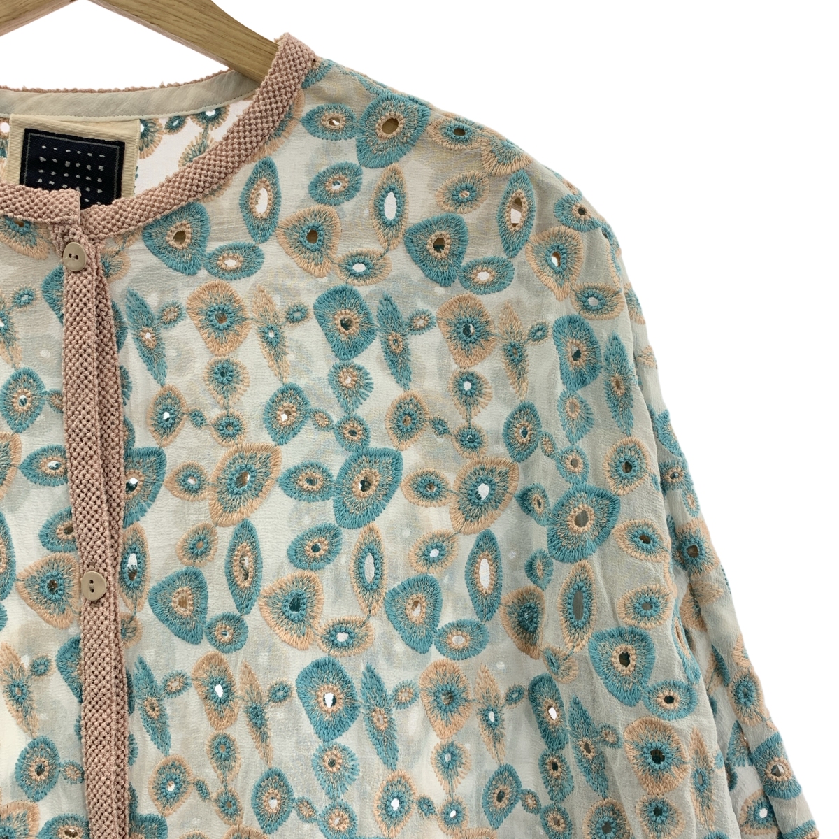 mina perhonen / ミナペルホネン light net カットワーク エンブロイダリー シャツ ワンピース