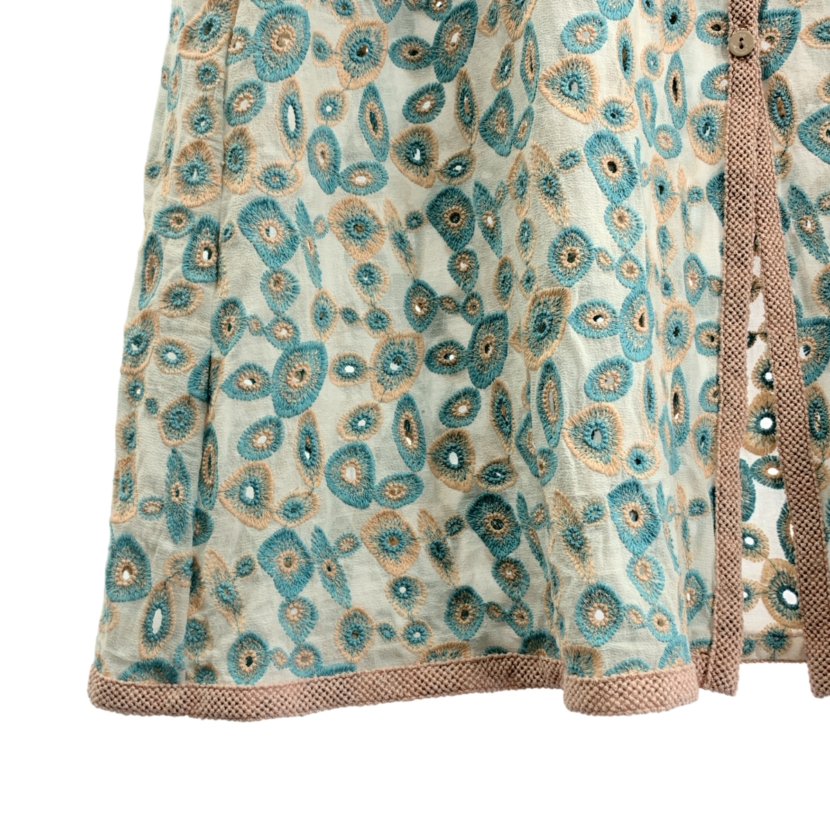 mina perhonen / ミナペルホネン light net カットワーク エンブロイダリー シャツ ワンピース