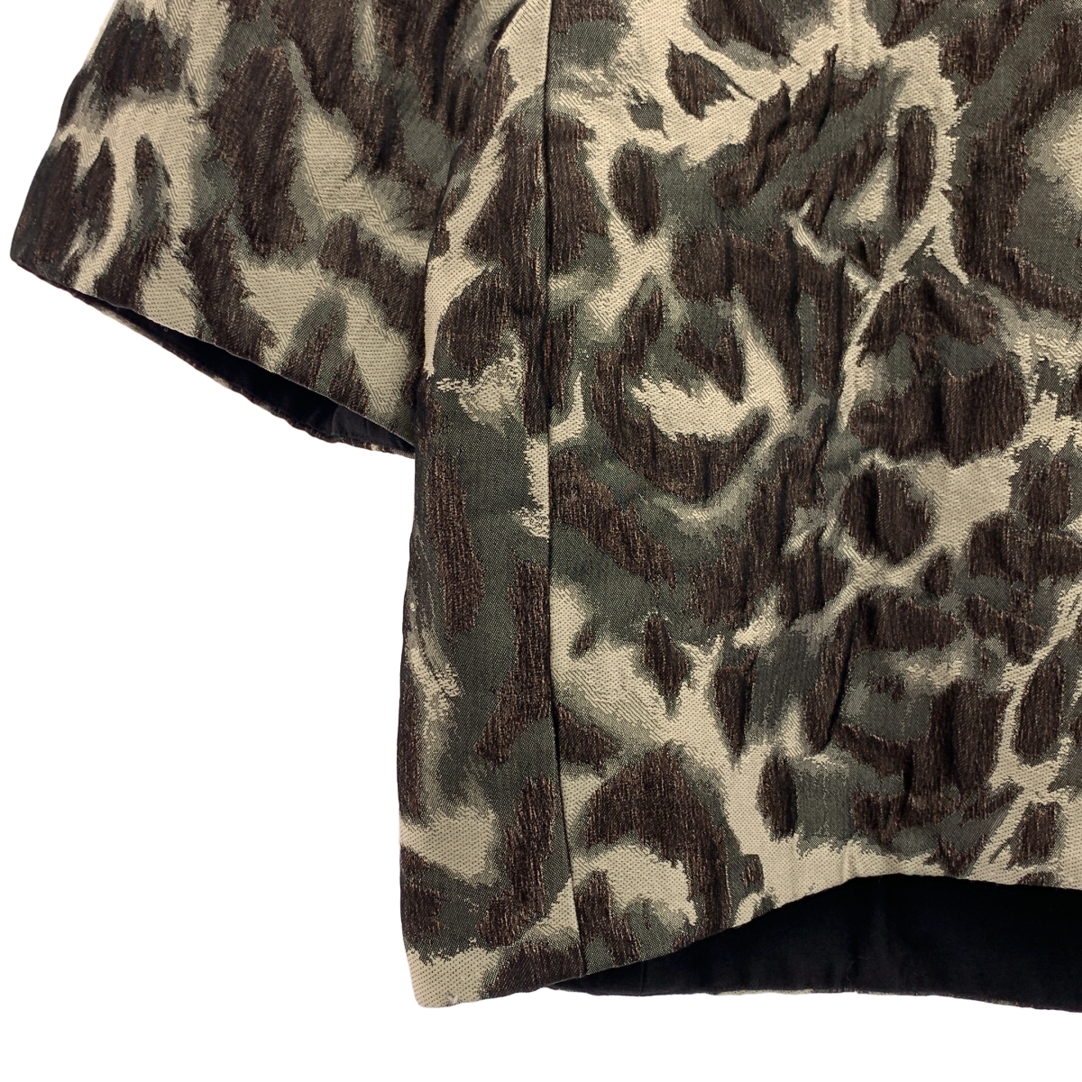 ADORE / アドーア 総柄 ジャガード プルオーバー 半袖ブラウス