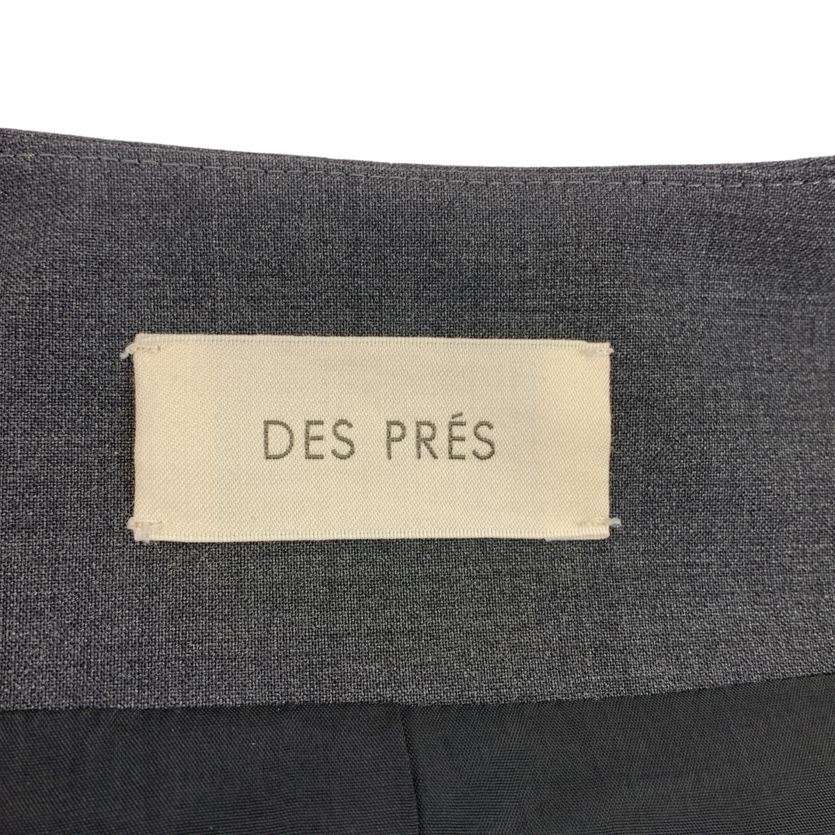 DES PRES / デプレ ウーステッドウール ノーカラージャケット