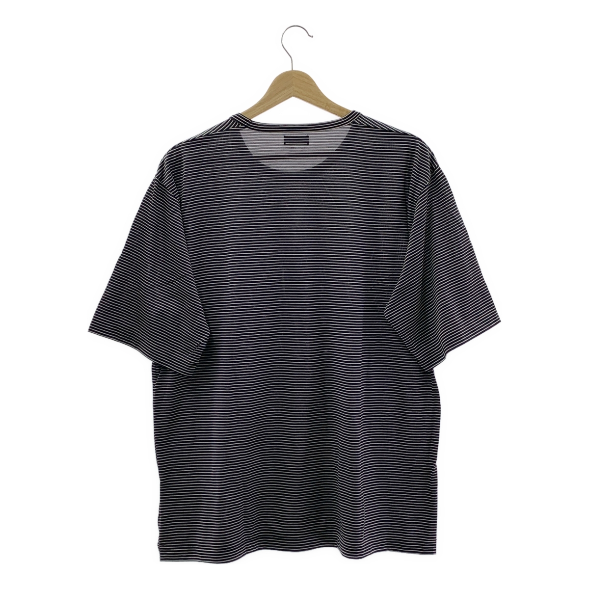 MAATEE&SONS / マーティー&サンズ SILK S/SLEEVE LOOSE TEE ボーダー シルク 半袖 Tシャツ