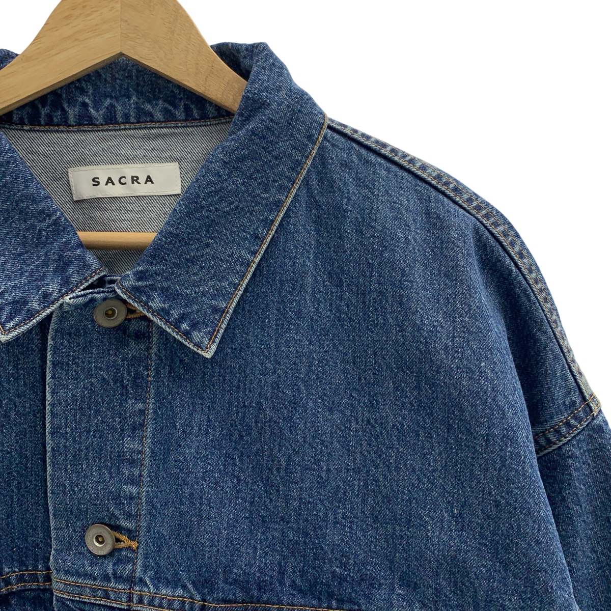 SACRA / サクラ AUTHENTIC DENIM JACKET カットオフ デニムジャケット