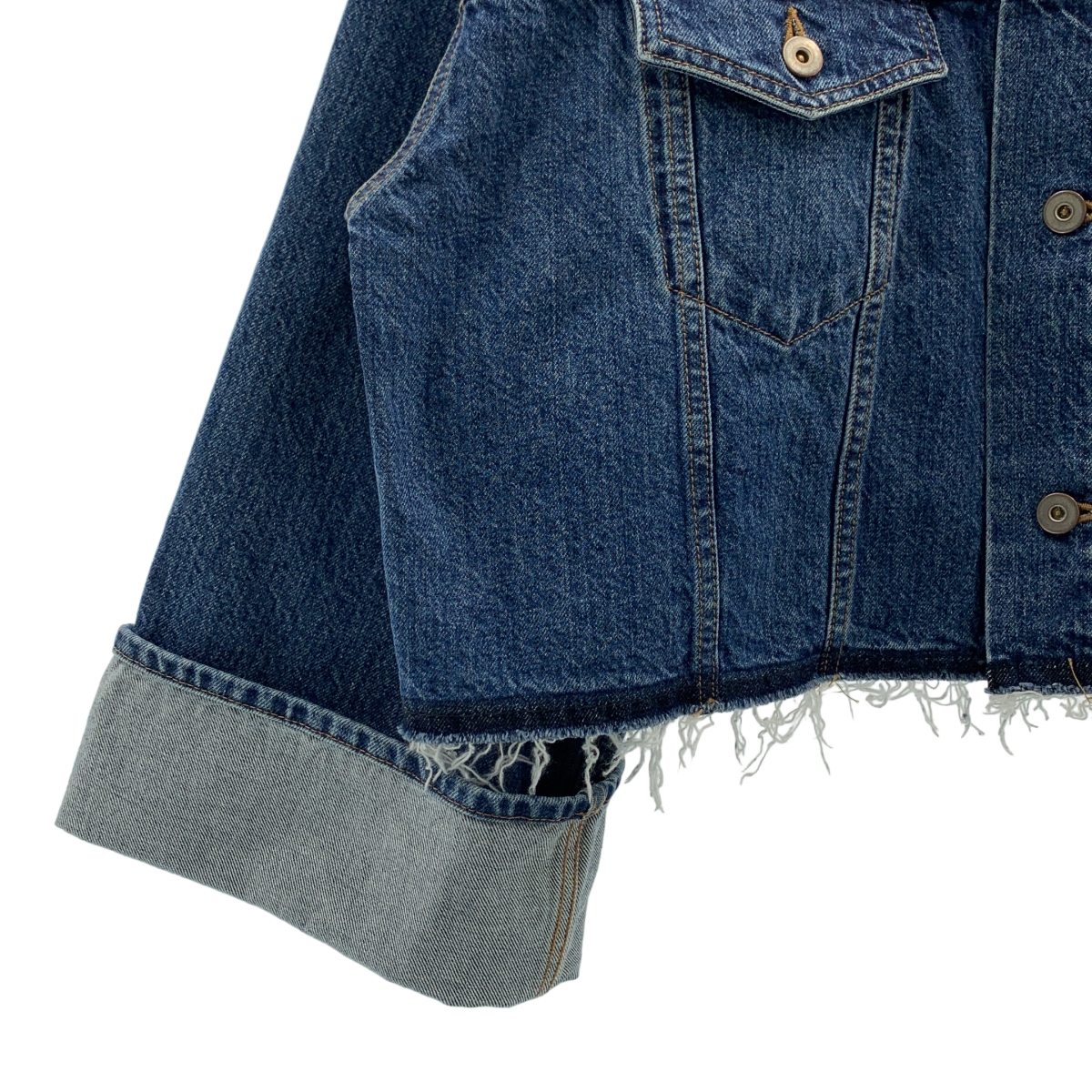 SACRA / サクラ AUTHENTIC DENIM JACKET カットオフ デニムジャケット