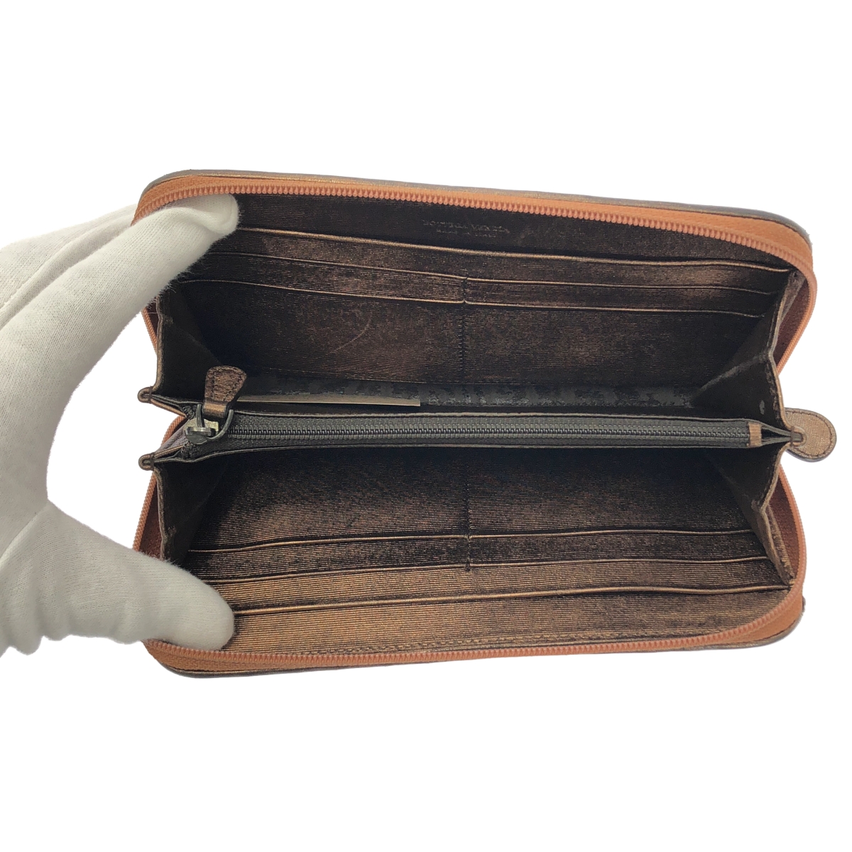 BOTTEGA VENETA / ボッテガヴェネタ イントレチャート ラウンドジップ ロング ウォレット