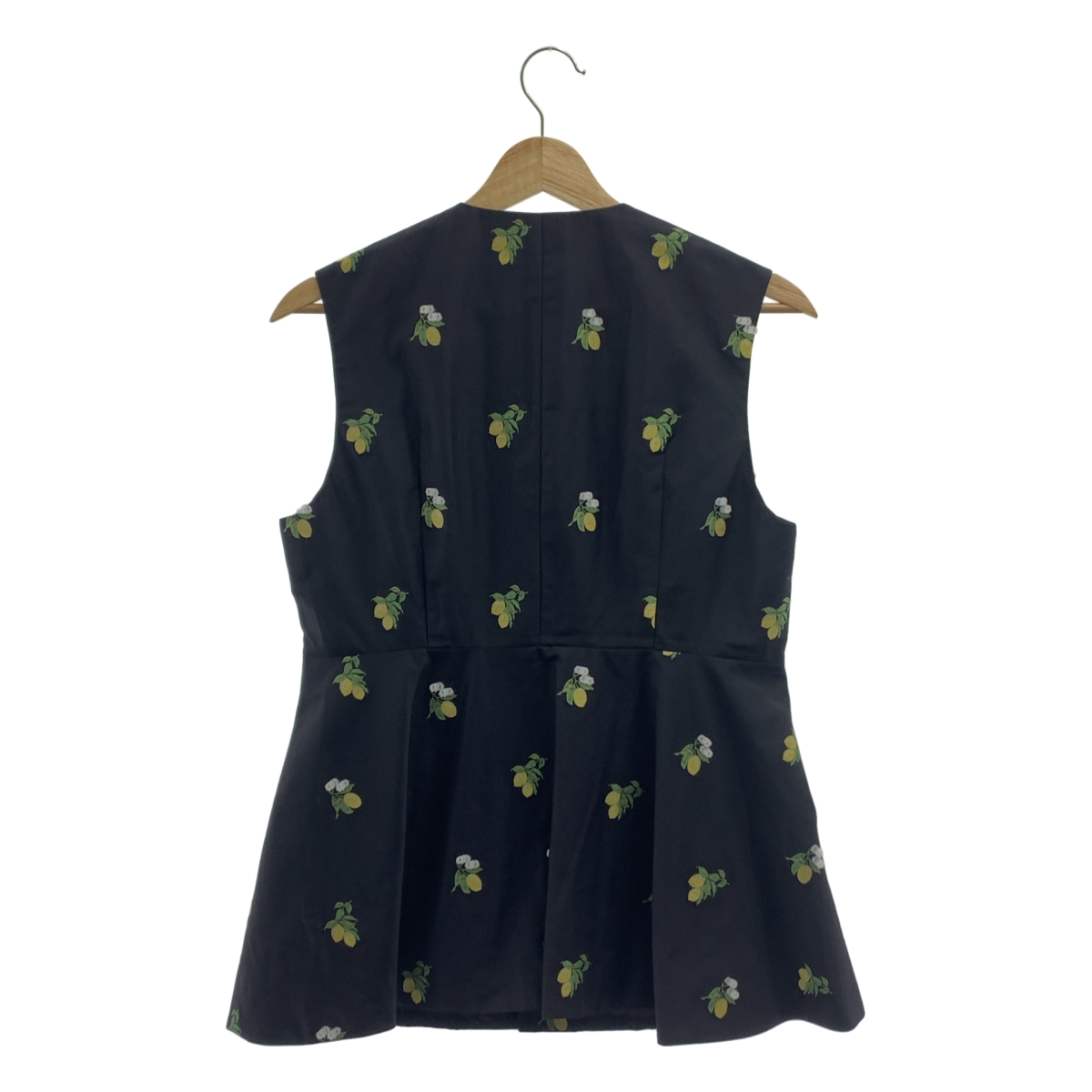 LOEFF / ロエフ レモン ジャガード ベスト ブラウス / 総裏地