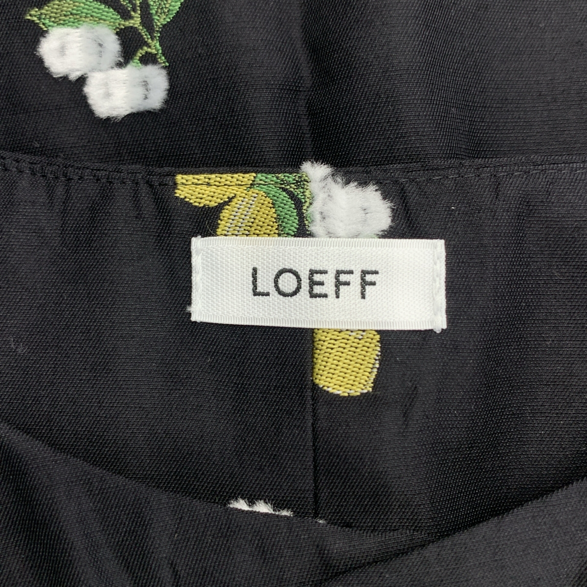 LOEFF / ロエフ レモン ジャガード ベスト ブラウス / 総裏地