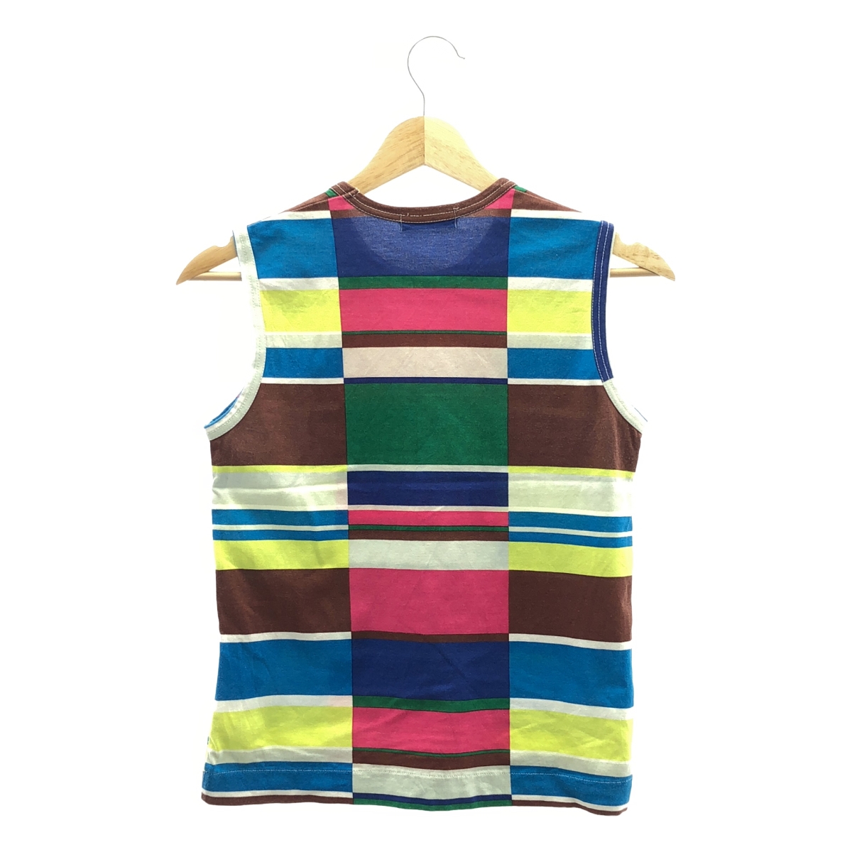 tricot COMME des GARCONS / トリココムデギャルソン コットン カラー 切替 タンクトップ