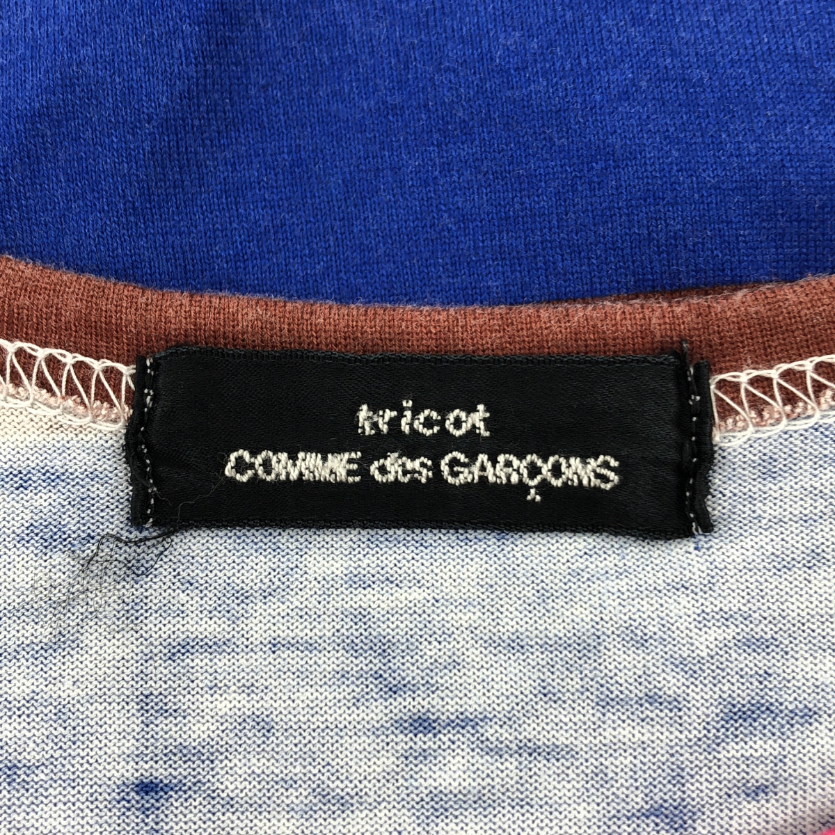 tricot COMME des GARCONS / トリココムデギャルソン コットン カラー 切替 タンクトップ