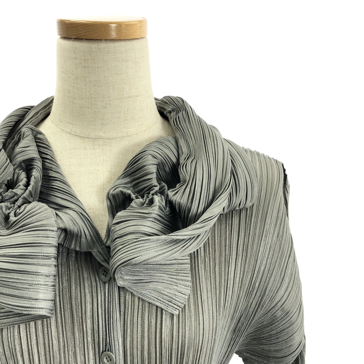 PLEATS PLEASE ISSEY MIYAKE / プリーツプリーズイッセイミヤケ 変形カラー カーディガン ジャケット