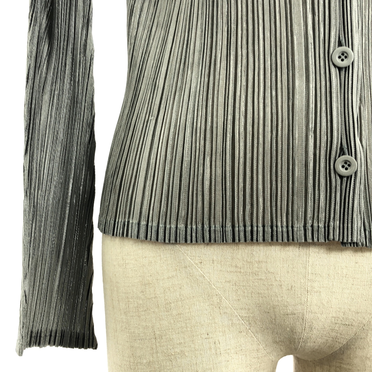 PLEATS PLEASE ISSEY MIYAKE / プリーツプリーズイッセイミヤケ 変形カラー カーディガン ジャケット