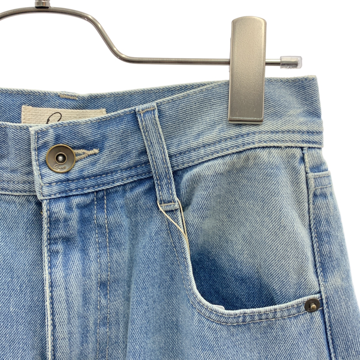 その他 カットオフ ワイド デニム パンツ