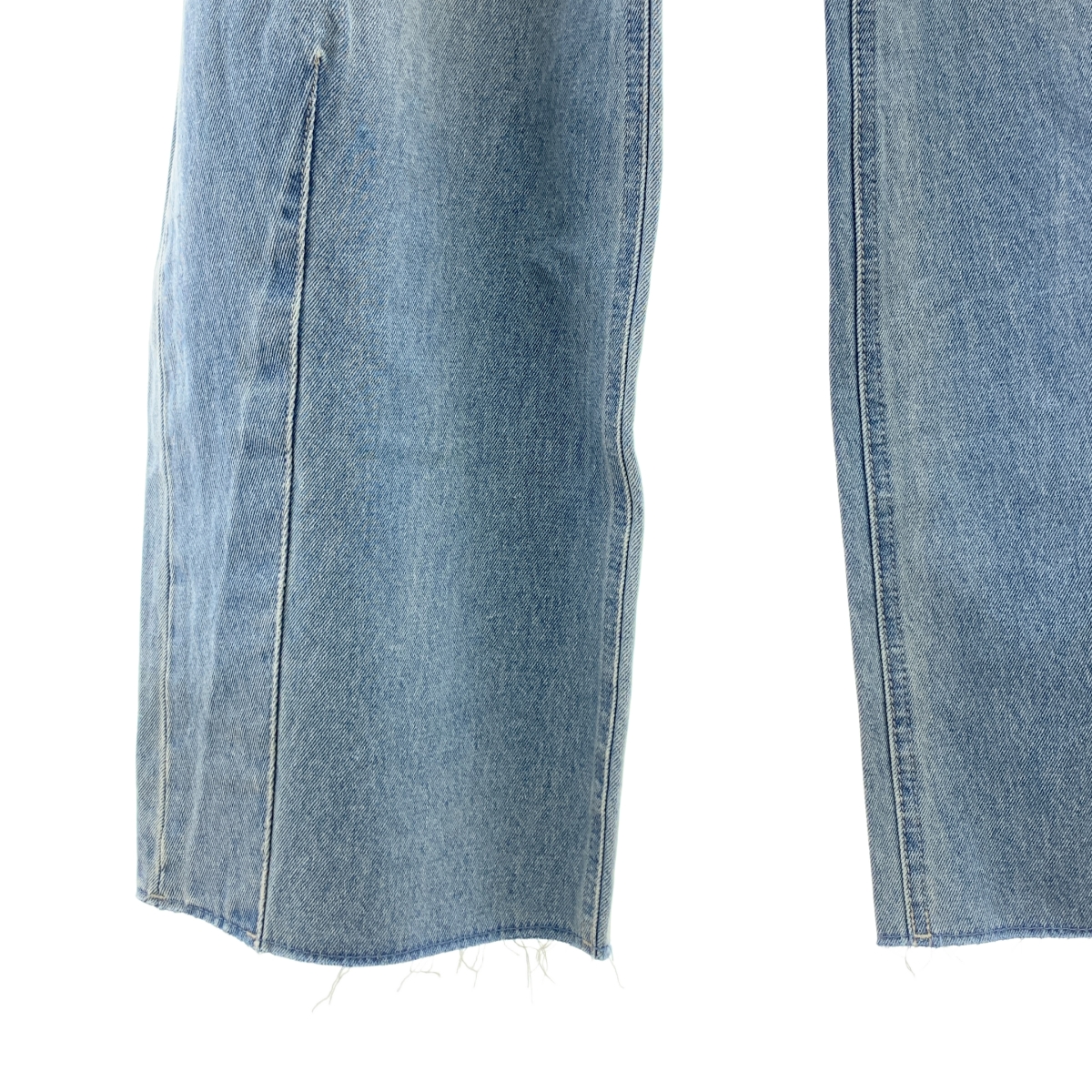 その他 カットオフ ワイド デニム パンツ