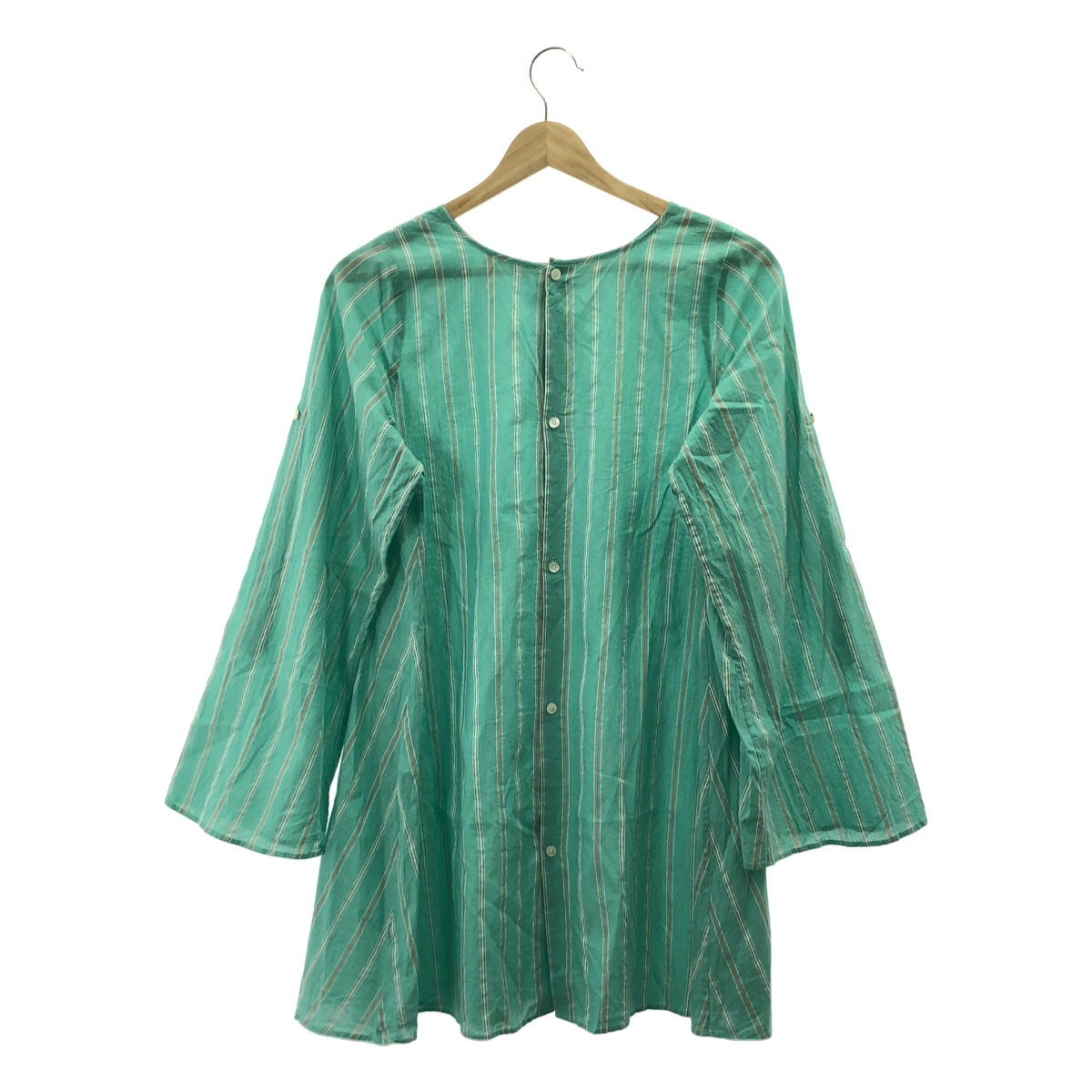 DES PRES / デプレ マドラスストライプ レイヤード ブラウス