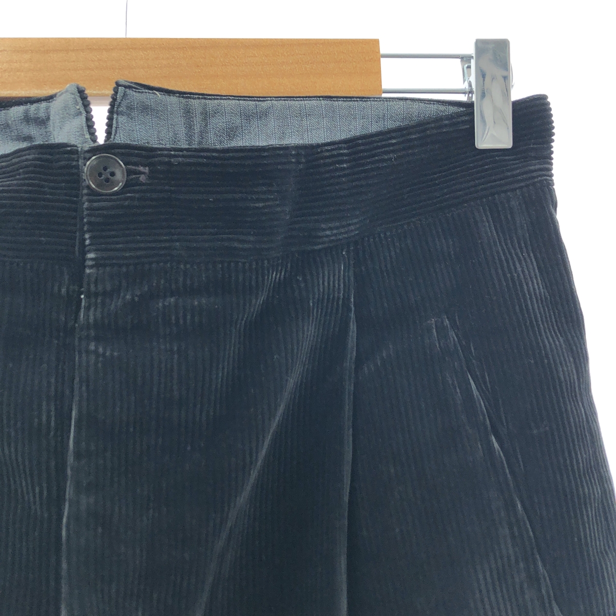 EURO VINTAGE / ユーロヴィンテージ 推定40s～ フレンチワーク 針刺しシンチバック コーデュロイパンツ