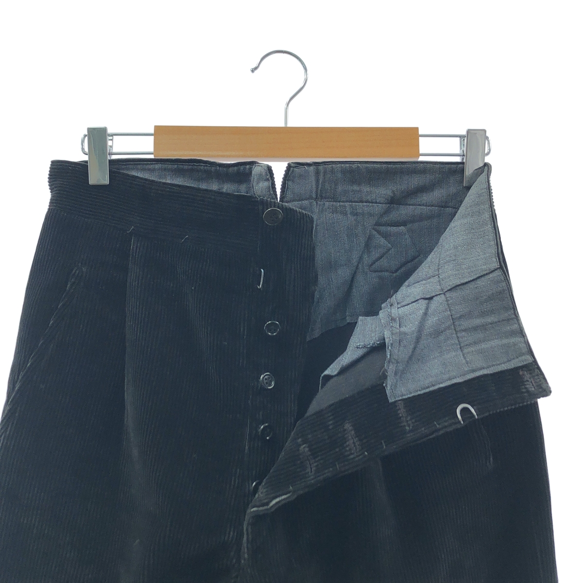 EURO VINTAGE / ユーロヴィンテージ 推定40s～ フレンチワーク 針刺しシンチバック コーデュロイパンツ