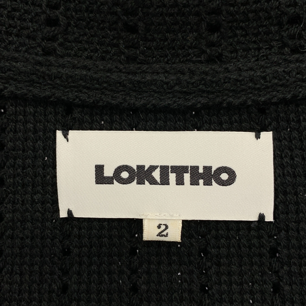LOKITHO / ロキト コットン クロップド ニットジャケット