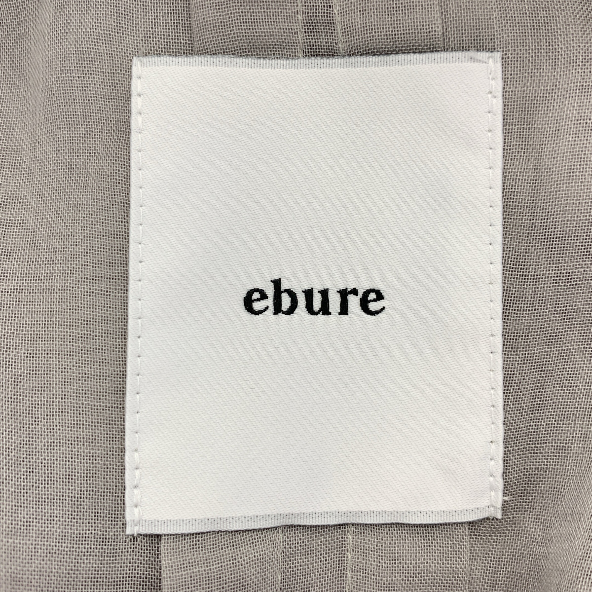 ebure / エブール ソフトオーガンジーパーカー