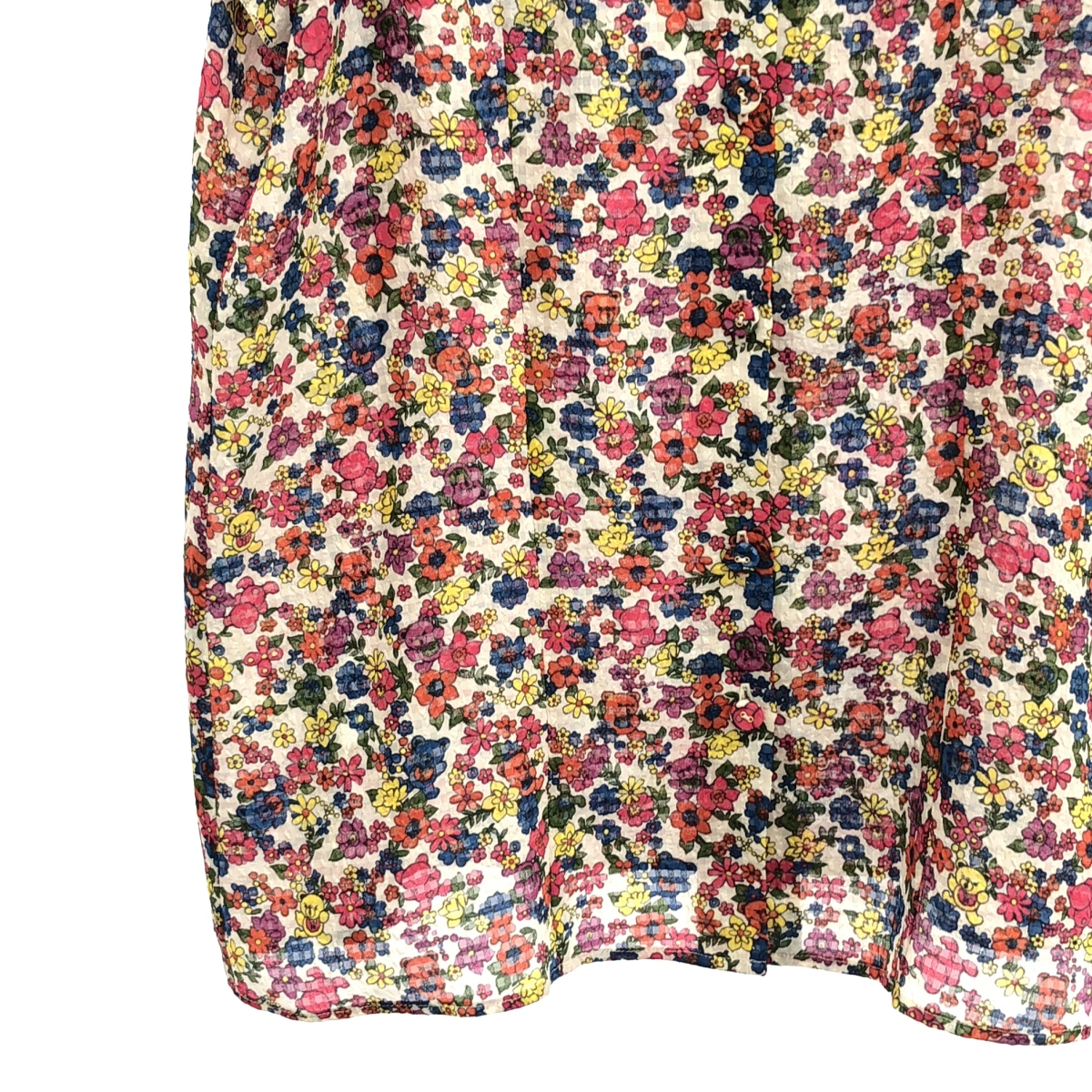 HYSTERIC GLAMOUR / ヒステリックグラマー FLOWER BEAR 総柄 ノースリーブ フリル ブラウス