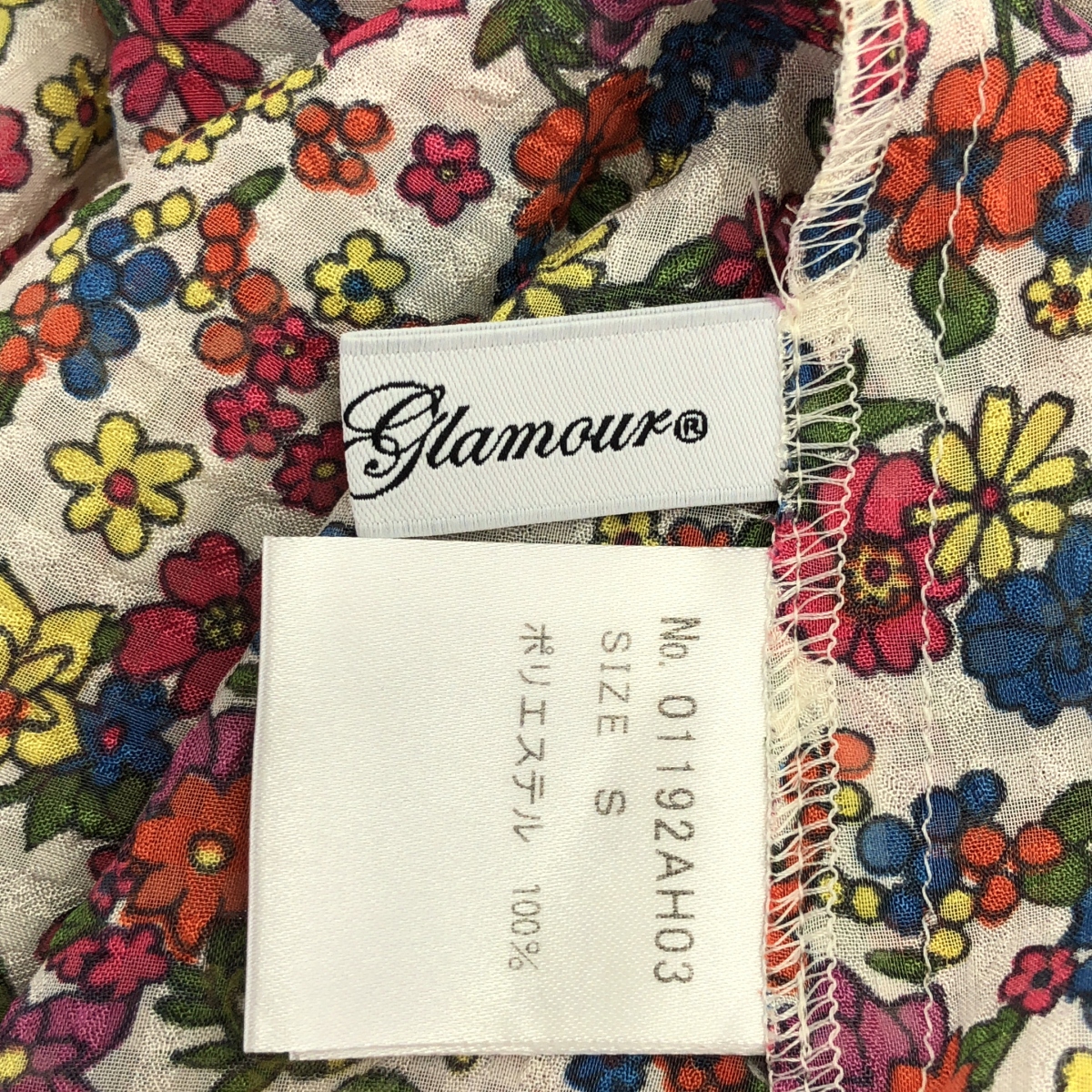 HYSTERIC GLAMOUR / ヒステリックグラマー FLOWER BEAR 総柄 ノースリーブ フリル ブラウス