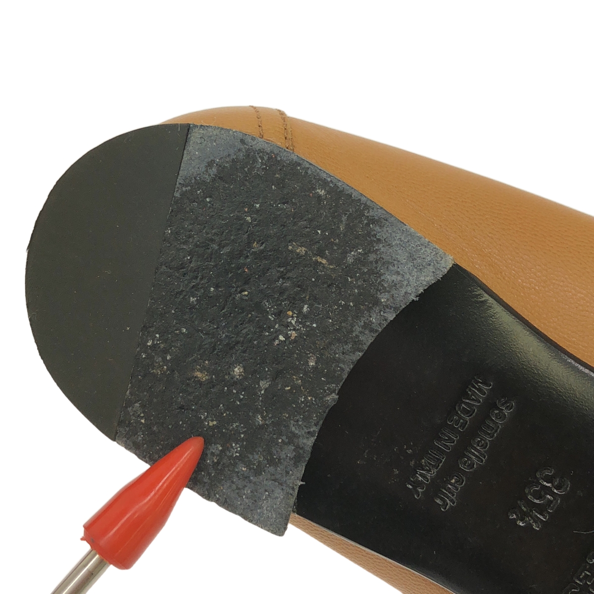 HERMES / エルメス ロワイヤル コンスタンス Hロゴ / レザー キルト フリンジ ローファー 革靴