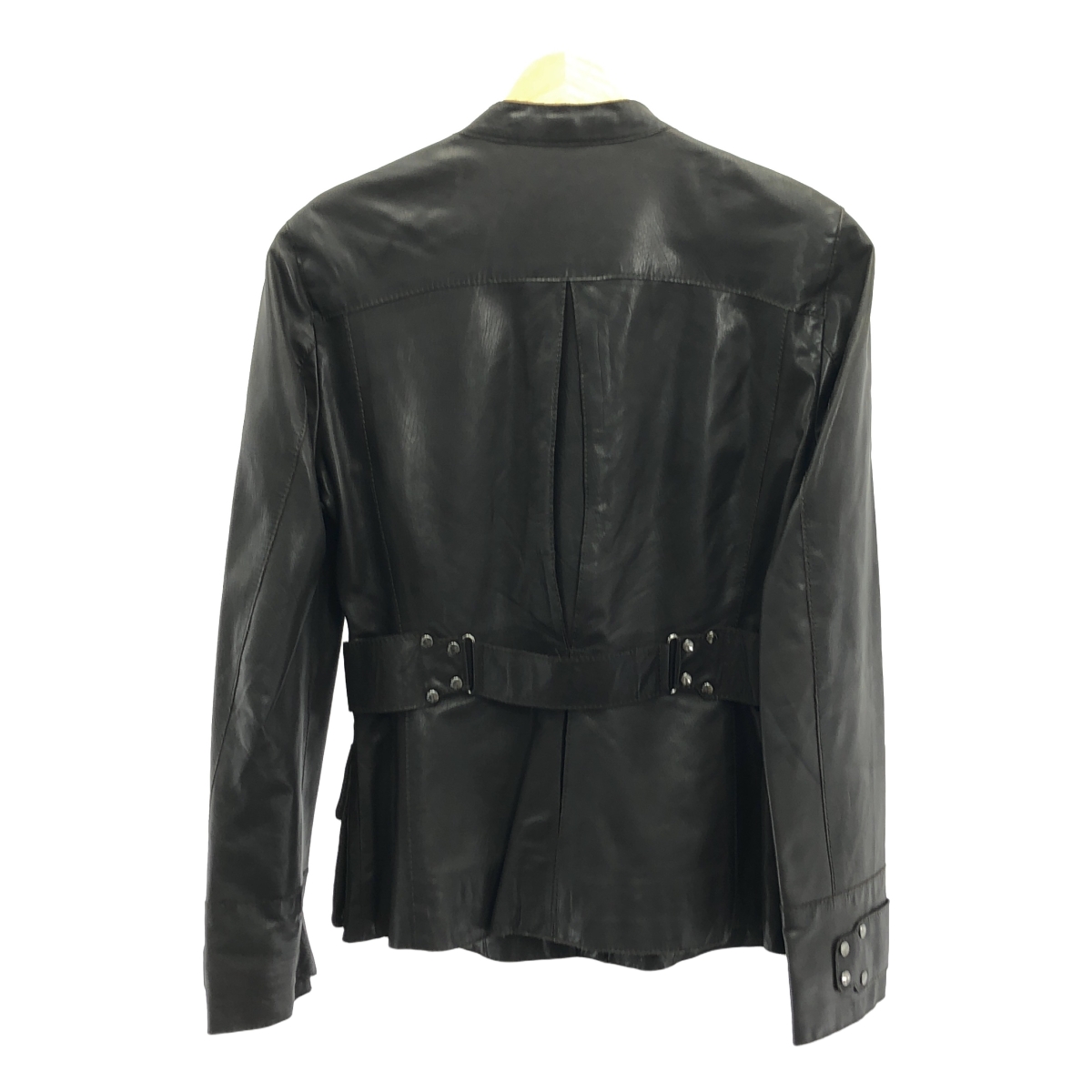 HUGO BOSS / ヒューゴボス スタンドカラー レザー シャツ ジャケット