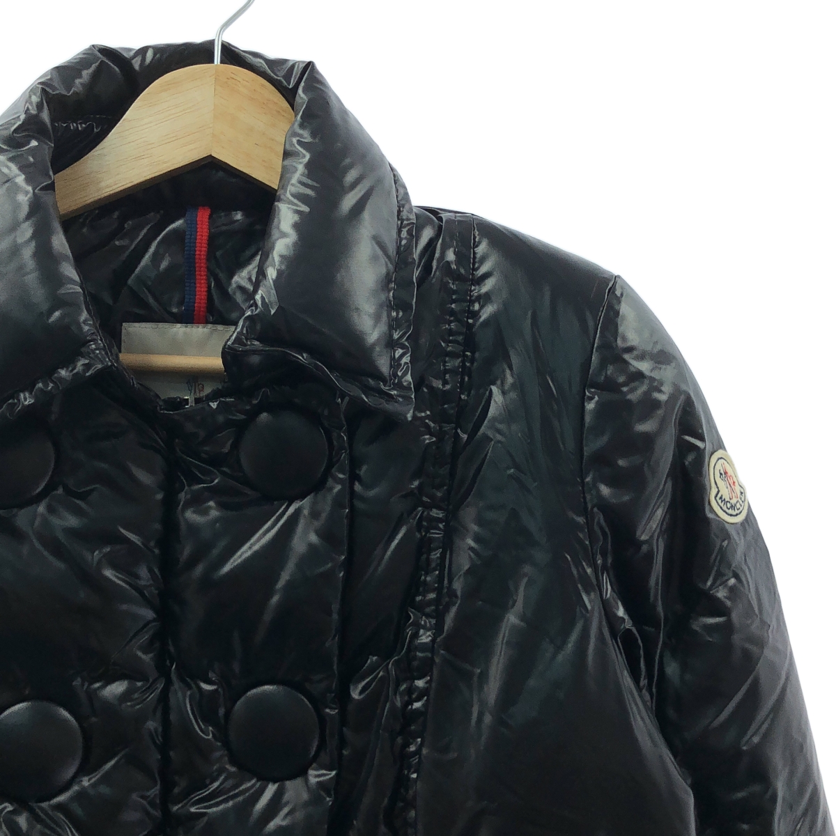 MONCLER / モンクレール ワッペン付 ビックボタン ダブルジップ ダウンジャケット
