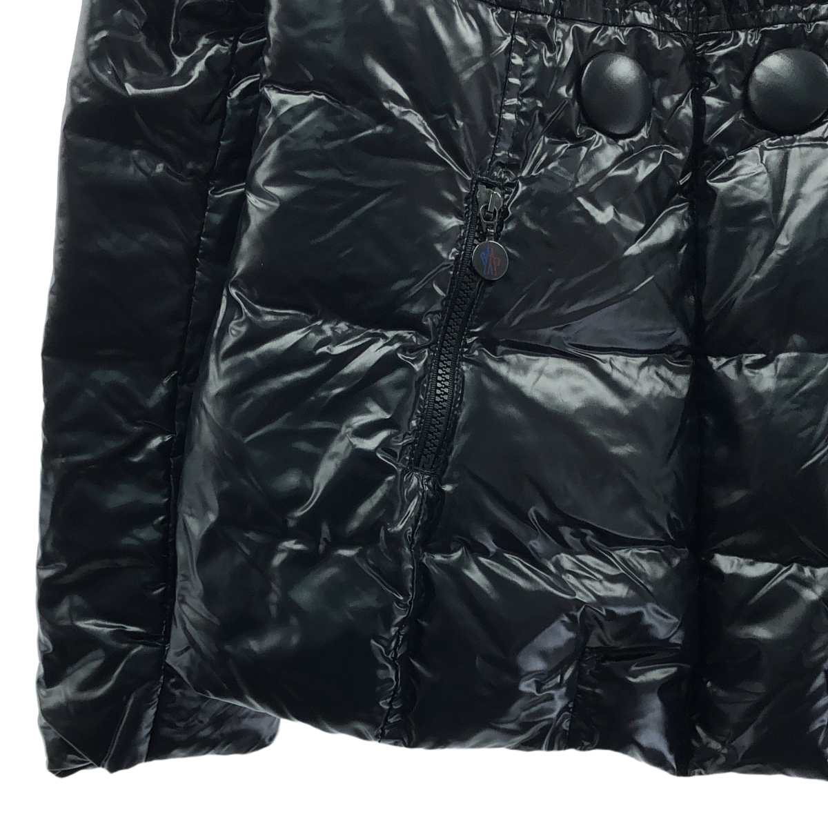 MONCLER / モンクレール ワッペン付 ビックボタン ダブルジップ ダウンジャケット